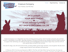Tablet Screenshot of creaturecompany.co.uk
